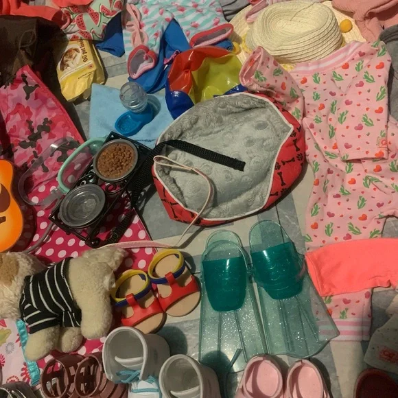 Huge Our Generation/ My Life As Mixed Clothes Doll Clothing, Shoes Canoe Beach - Picture 3 of 14